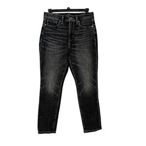 Banana Republic High-Rise Slim black petite 28